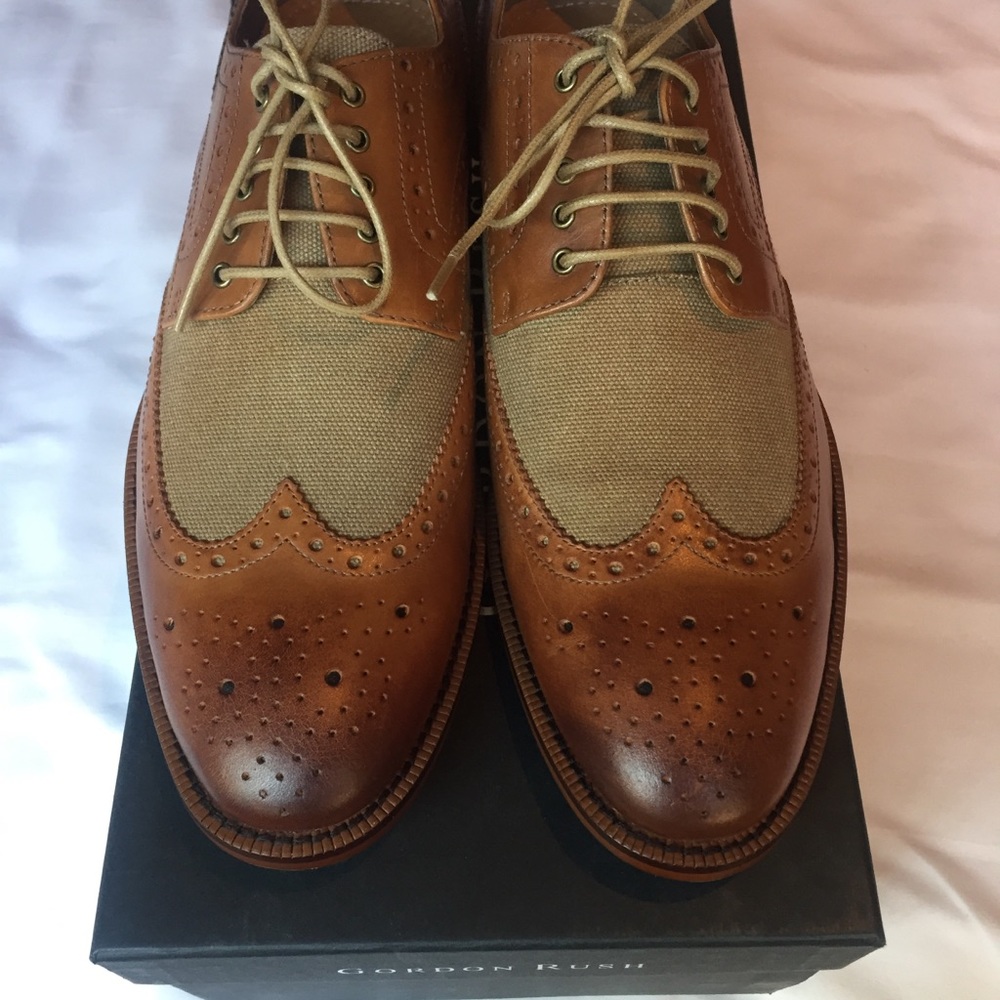 Gordon Rush Wingtip Shoes Size 9.5